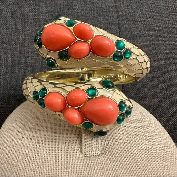 Vintage Snake Cuff Bracelet - Picture 1 of 10